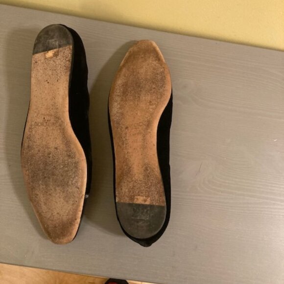 Jimmy Choo black velvet and patent flats, size 42 - Picture 3 of 3